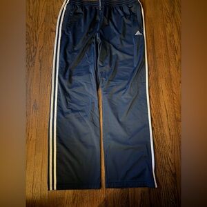 Adidas Dark Blue Joggers with White Stripes